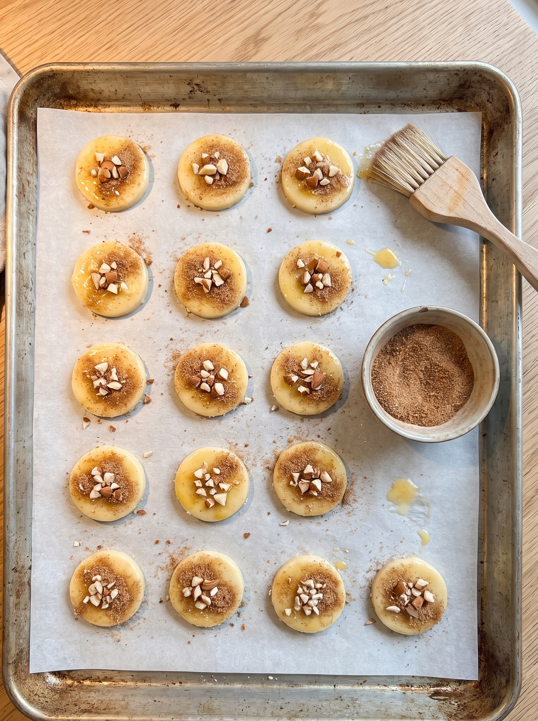 Pensl og drys med kanelsukker